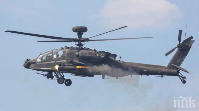 УНИКАЛНО ВИДЕО: Вижте кадрите от последните секунди на акцията и свалянето на руския хеликоптер от Ислямска държава