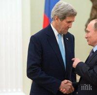 Путин и Кери ще коментират днес конфликтите в Украйна и Сирия
