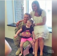 Жена на военен крие ОГРОМНА тайна от мъжа си, но само погледни когато се срещат след 1 година раздяла!