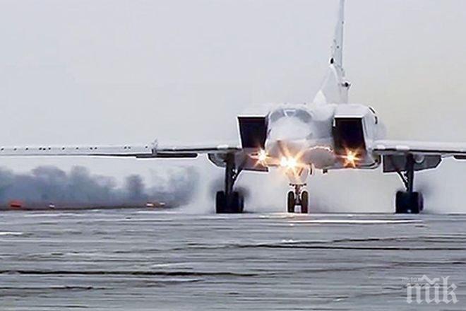 ИЗВЪНРЕДНО! Руските страшилища Ту-22М3 нанесоха мощен удар по Ислямска държава в Палмира