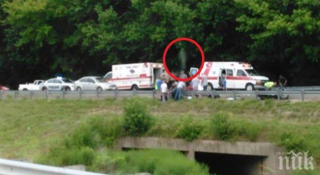 УНИКАЛНА СНИМКА! Вижте как душа се отделя от тялото