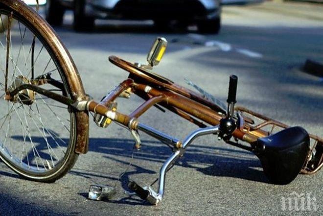 Кола блъсна велосипедист в Пловдив, колелото изхвърчало на 15 метра