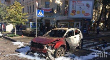 извънредно очевидец ужасната смърт взривения журналист кракът беше отрязан ръката конвулсии снимка видео