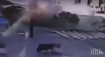 ексклузивно първо видео взрива журналиста павел шеремет машината хвърчи въздуха огнен облак