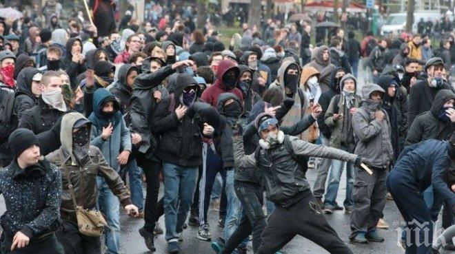 ИЗВЪНРЕДНО! Демонстранти в Париж стреляха по полицията, има ранени