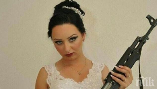 Скандал в македонското МВР! Люта секретарка пуца с автоматична пушка на сватбата си