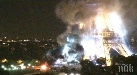 екшън париж протестиращи атакуваха полицията палиха коли