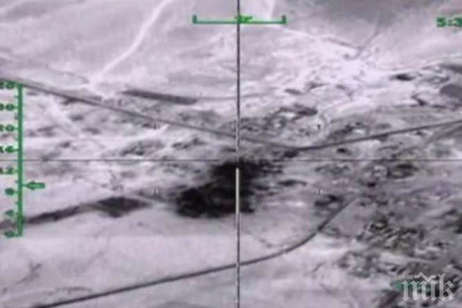 ИЗВЪНРЕДНО! Вижте как пункт на „Ислямска държава“ става на пух и прах след точна стрелба