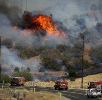Огнен ад: Огромен пожар бушува в Калифорния