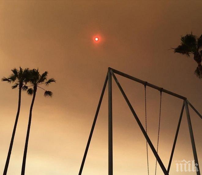 Кърваво слънце стресна жителите на Лос Анджелис