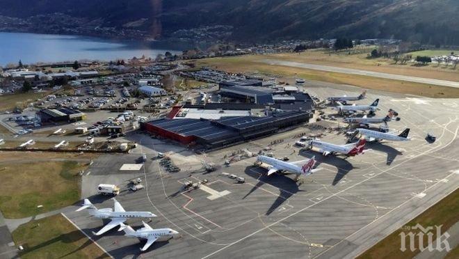 Евакуираха летище в Нова Зеландия заради бележка