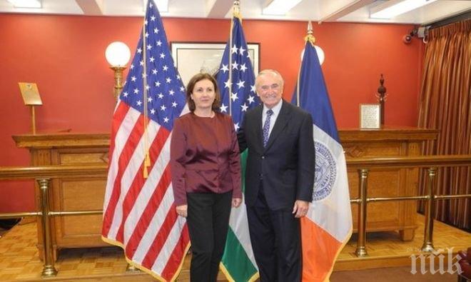 Румяна Бъчварова посети контратерористичното бюро на полицията в Ню Йорк