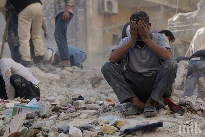 Десет цивилни са убити при въздушни нападения в Сирия