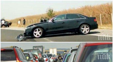 първо пик магистрала тракия верижно меле образува двучасова тапа жегата