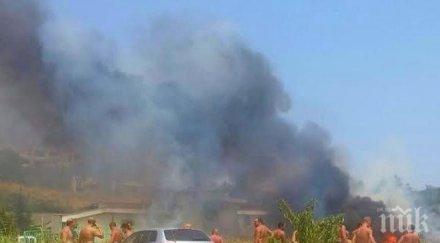 невиждана паника очевидец пожара сарафово чухме три мощни взрива всички започнахме бягаме