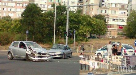 тойота пежо помляха бургас задръстиха движението