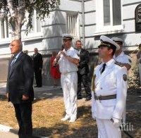 Премиерът Бойко Борисов пристигна във ВВМУ „Н.Й. Вапцаров”