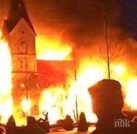 Опожариха поредната католическа църква в Чили