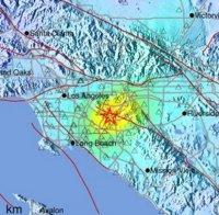 Земетресение от 5 по Рихтер разлюля Калифорния