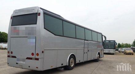 пътници шок автобуса бургас софия пържат градуса аварийната лента