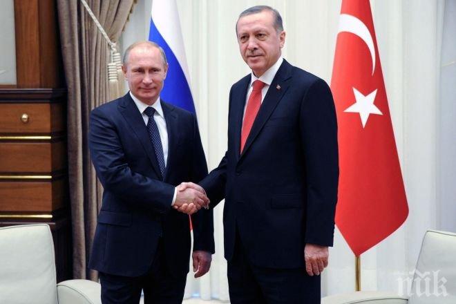 ИЗВЪНРЕДНО: Ето за какво ще си говорят Владимир Путин и Ердоган утре