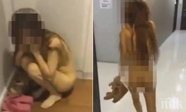 ШОКИРАЩИ СЦЕНИ! Бясна съпруга изрита гола любовницата на мъжа си (ВИДЕО 18+)