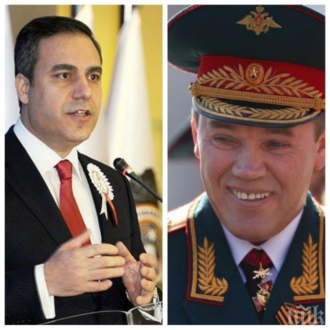 Висш руски генерал и разведка № 1 на Турция участват в срещата на президентите 