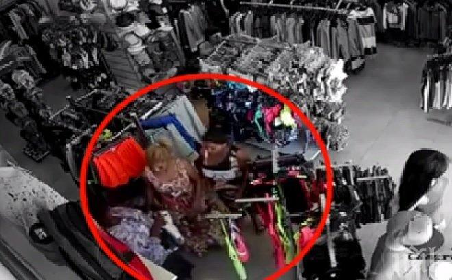 ПОЗНАХТЕ ЛИ ГИ? Мургави крадли обраха магазин в Слънчев бряг, завират дрехи в гащите си (СНИМКИ)