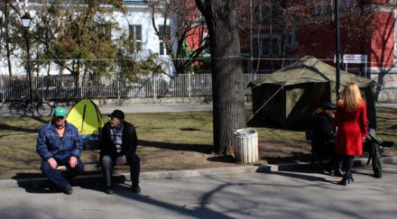 палатков лагер протеста дежури народното събрание