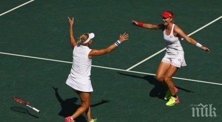 макарова веснина завоюваха златото двойки