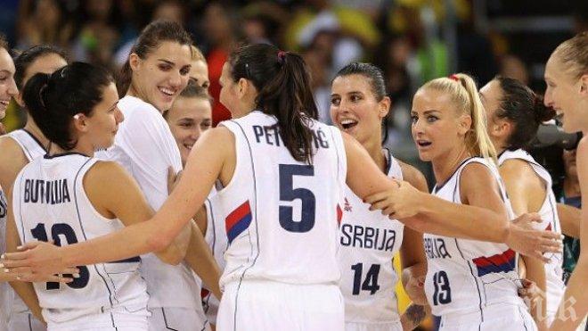 Сърбия взе първа победа в баскетболния турнир при жените