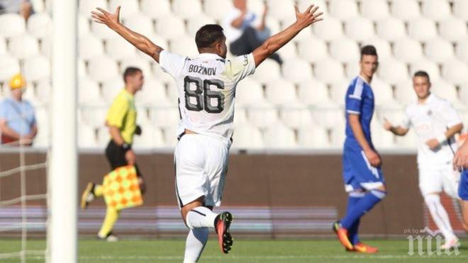 Божинов носи победата на Партизан с нов гол