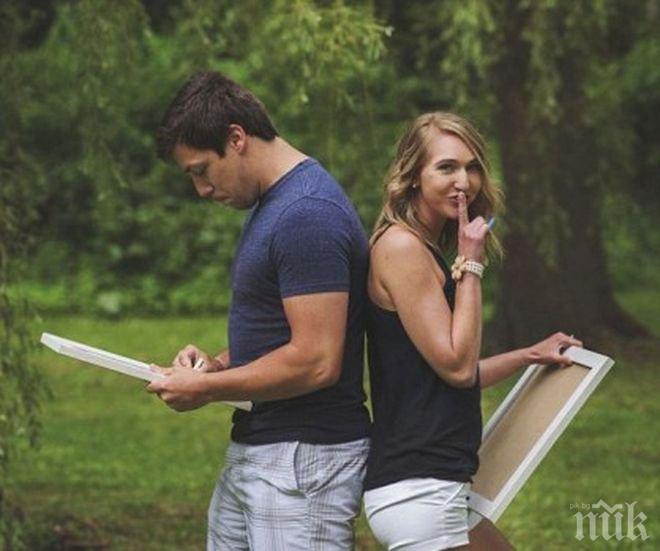 Жена съобщи на мъжа си, че е бременна по уникален начин