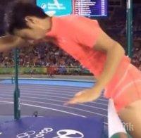 КУЛТОВО! Пенис попречи на японец за успешен скок в Рио (ВИДЕО)