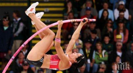 олимпийската шампионка дженифър сур въпрос състезанието овчарския скок