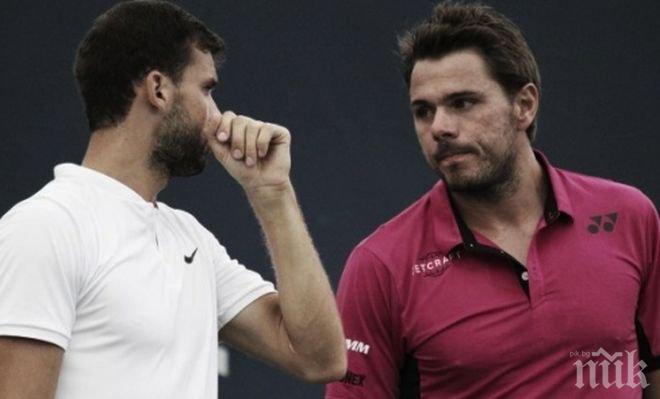 ПЪРВО В ПИК! Удивително! Гришо отвя и Вавринка, продължава да мечтае в Синсинати