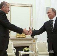 Путин и Ердоган решават съдбата на Башар Асад на футболен мач