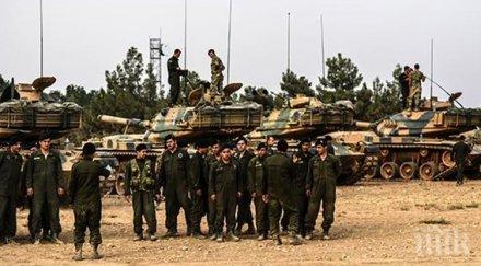 турската артилерия удари позиции сирийските кюрди