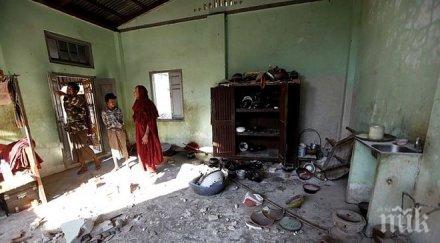 земетресението мианмар повредени храмове