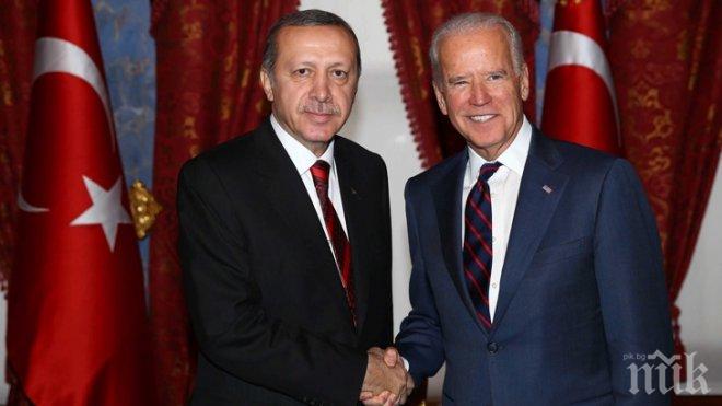 Джо Байдън: САЩ ще оказват пълна подкрепа на Турция