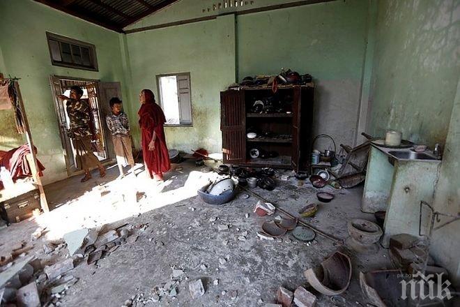 При земетресението в Мианмар има повредени храмове