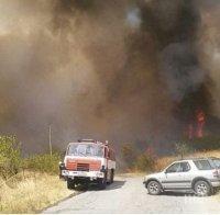 Пожар изпепели 2500 декара в Гълъбово, отмениха бедственото положение 