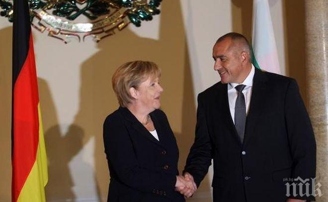 Борисов и Меркел нищят бежанската криза на днешните разговори