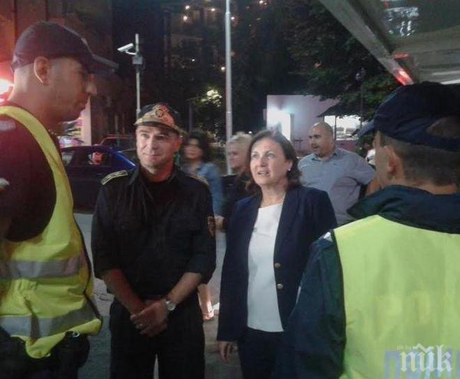 Вътрешният министър Румяна Бъчварова на извънредна проверка в Слънчев бряг, влезе с полиция в меката на Божо Кравата