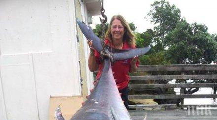 хърватски рибари уловиха огромна риба тон 340 кила