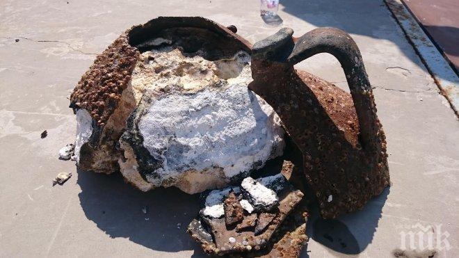 ЦЕННА НАХОДКА! Късноантична амфора с палмово масло откриха край Созопол