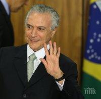 Новият президент на Бразилия отрича да има преврат в страната
