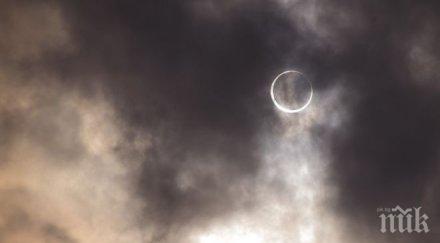 уникално слънчево шоу разиграе небето африка