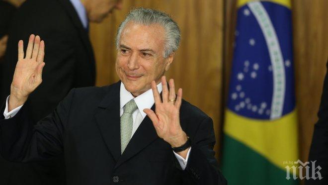 Новият президент на Бразилия отрича да има преврат в страната
