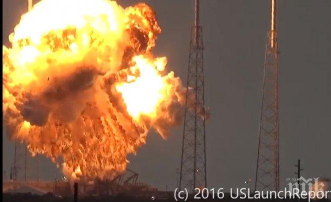 НАСА се оправдава: Взривът на Falcon 9 напомнял за сложността в усвояването на Космоса (ВИДЕО)